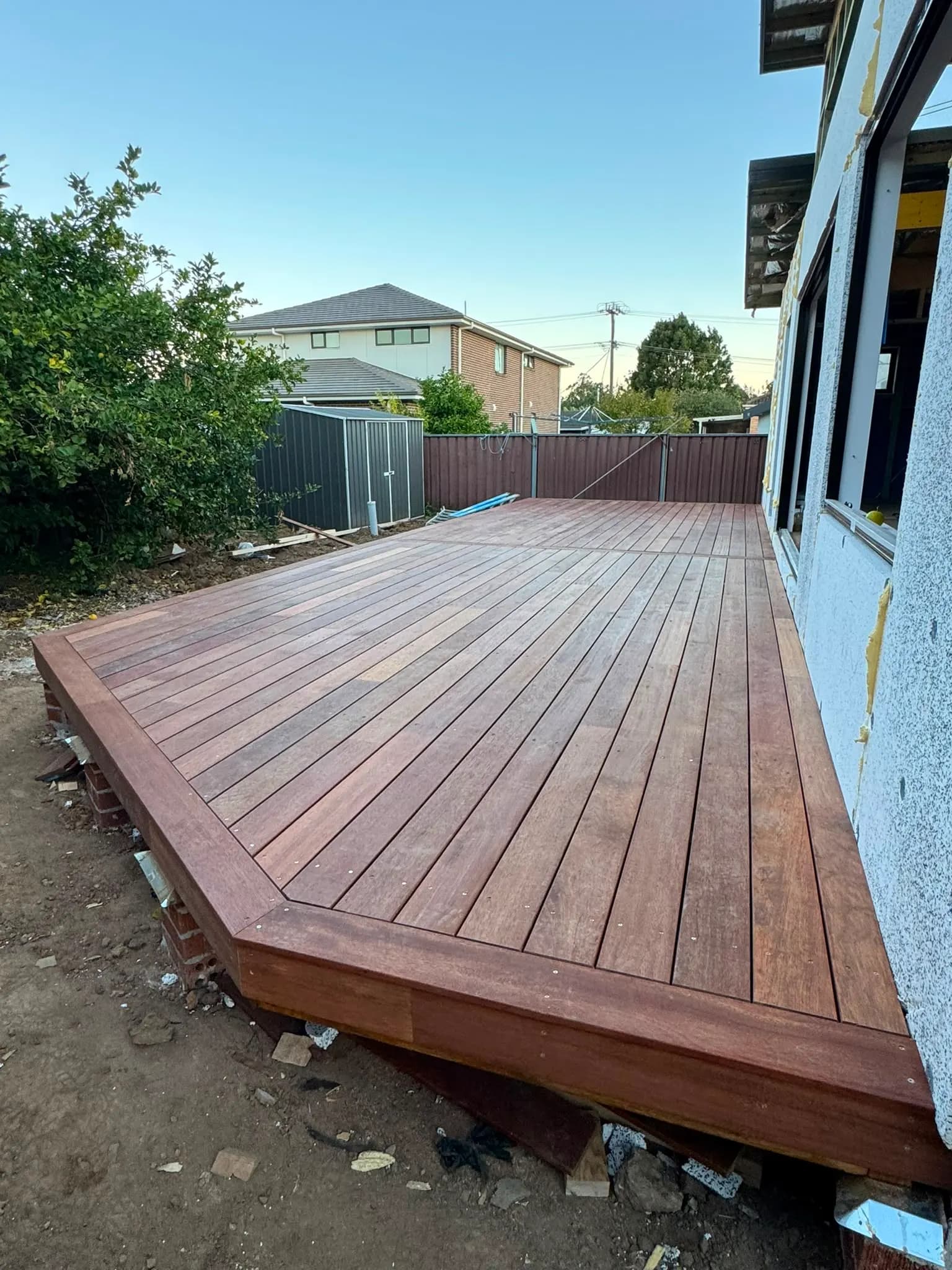 Timber deck construction